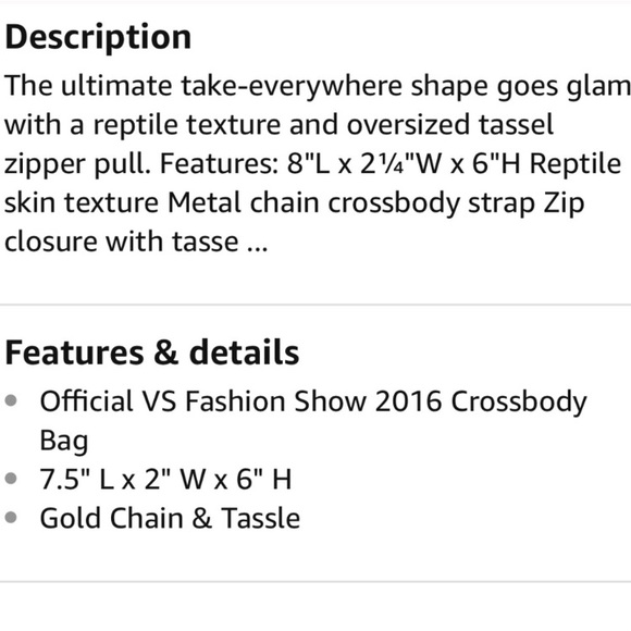 Victoria’s Secret fashion show purse silver - Picture 6 of 6